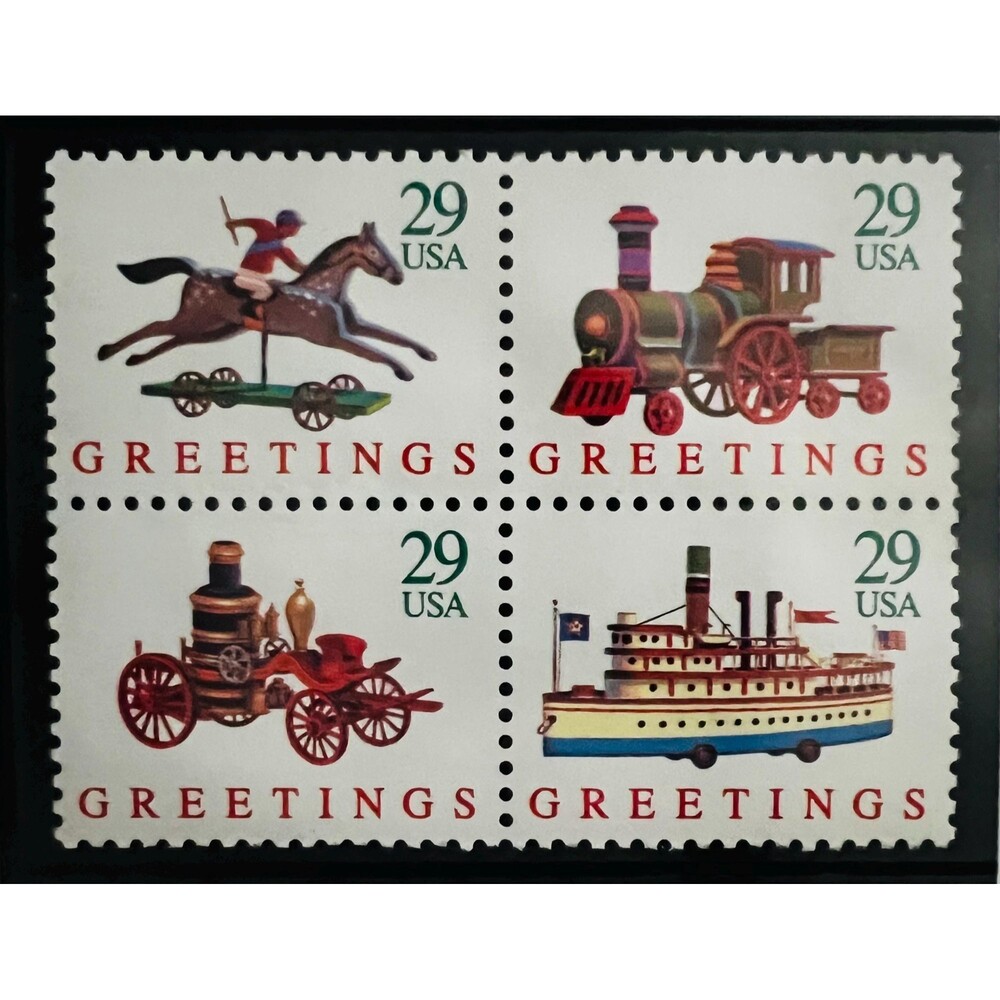 Vintage First Issue 1992 Contemporary Christmas 29c US Postal Stamps Philately